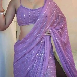 Saree with Separate Blouse Piece