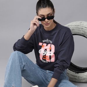 Women Crop Sweatshirt