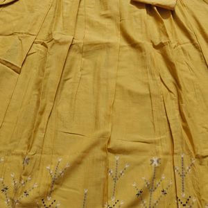 GLOBAL DESI KURTI YELLOW