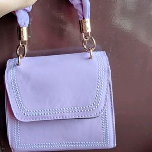 Shoulder Hand Bag - Lilac Purple