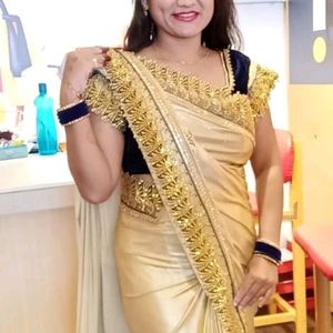 Designar Saree With Stitch Blouse