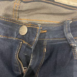 Zara Blue Mid Waist Denim Jeans