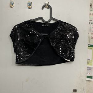 Women Sequin Jacket Top