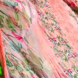 3xl Peach Dress Material Full Set