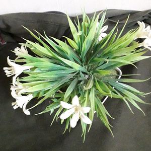 Artificial White Flowers Plant