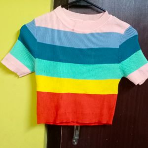 Rainbow Crop Top