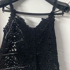 Bow Net Cami Top