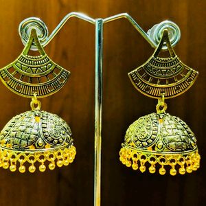 Heavy Jhumkas With Big Studs