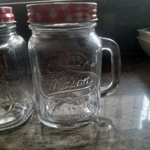 2 Glass Jars