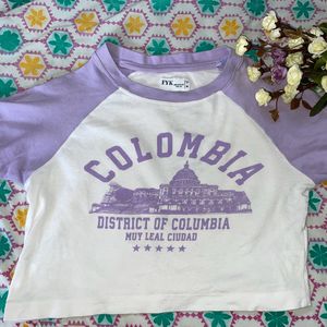 Colombia Lavender Crop Top💜