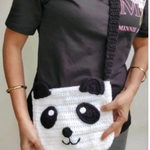 Crochet 🐼  Panda Sling Bag