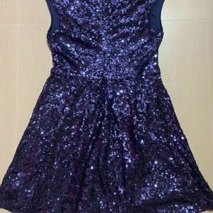 Forever 21 Exclusive Sequin Navy Blue Dress Women'