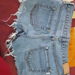 Blue Denim Shorts