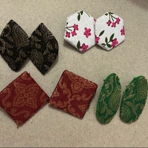 Handmade Fabric Earrings