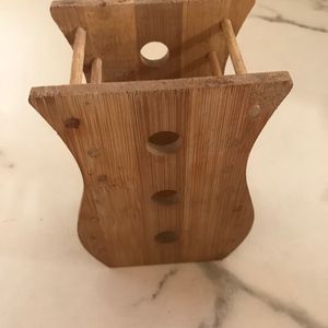 Wooden Stand For Pen And Knife Spoon