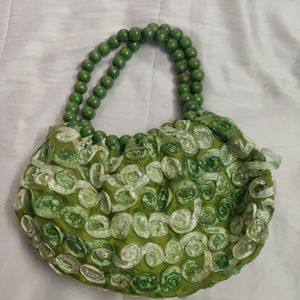 New Not Much Used Cute Green Hand Bag