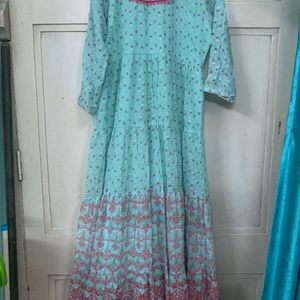 COMBO OF ETHNIC GOWN AND ANARKALI KURTA SET