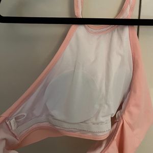 Peach Halter Swimsuit Top