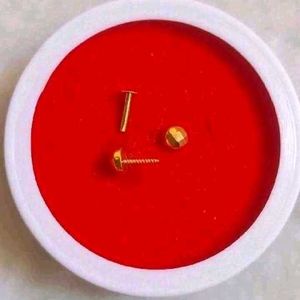 Gold 22crt Diamond Cut Studs