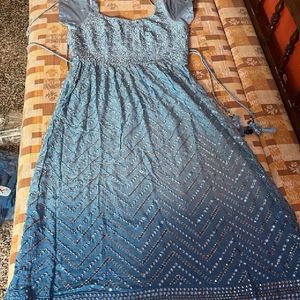 Brand New Net Dress With Too Much Work