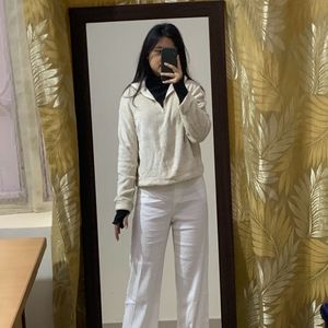 SHEIN Off White, Teddy Sweater