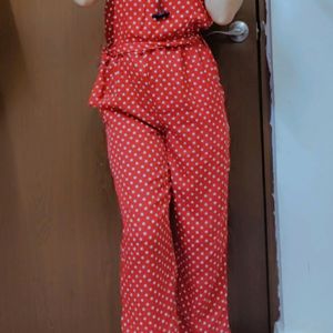 Red Polkadot Jumpsuit