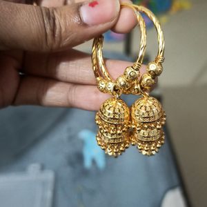 One Gram Gold Plated Bali Jhuka