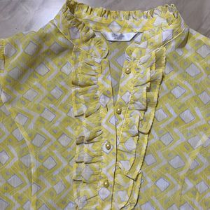 Yellow Semi Formal Top