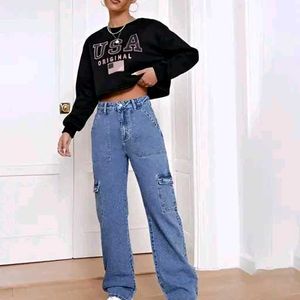 Women Cargo Plane jeans