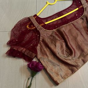 Maroon Designer Blouse