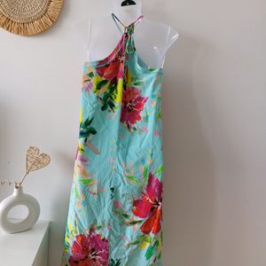 Trina Turk 100% Silk Watercolor Floral Dress