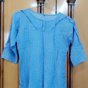 Blue Top For Party Or Casual Wear