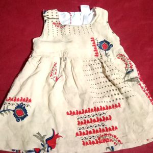 Baby Girl Cotton Frock 3 -12 Months Can Wear