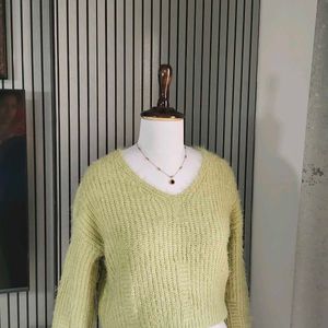 Pinteresty Fur Knitted Jumper