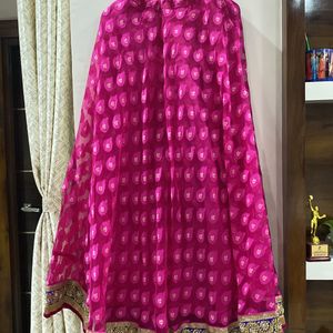 Lehenga Of blue and pink combo