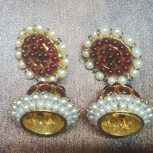 Jhumki Kemp Temple Jewellery