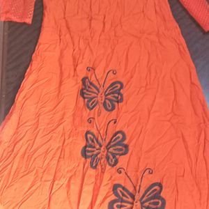 Dark Orange Kurti XL Size