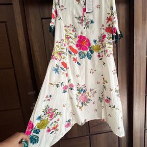 Floral print tunic kurta