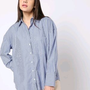 White Oversized Shirt For Women