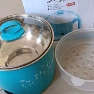 Electric Cooker With Glass Lid And Cable
