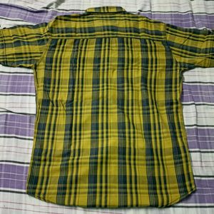 Fm gold xl size shirt yellow half sleeves..luk new