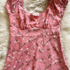 Pink Floral Dress