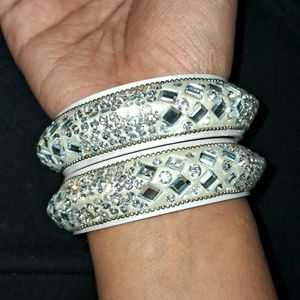 Beautiful Bangles  White.