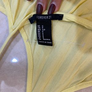 Forever 21 Swimsuit Cover Up/Semi Sheer Top