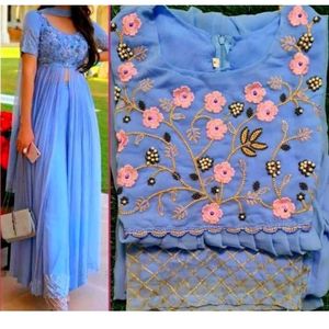 Blue Kurti Set