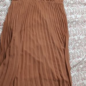 Brown Off Shoulder Dress