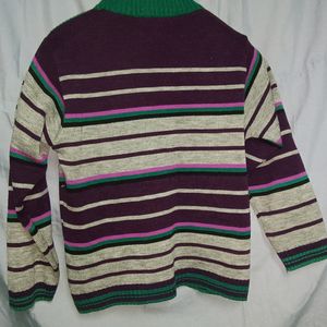 Boys Woolen Sweater In Multi Colour