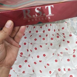 Branded Skirt Top For 0-3 Month Baby