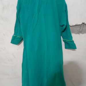 Green Kurta with Shrug