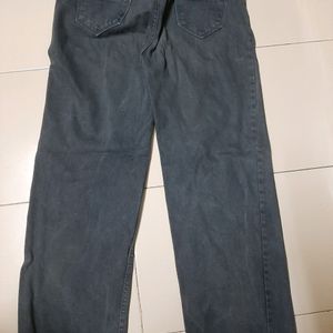 Grey Wide Leg Jeans